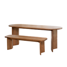 벨리 원목 라운드 식탁 테이블 벤치 세트,논현동가구거리